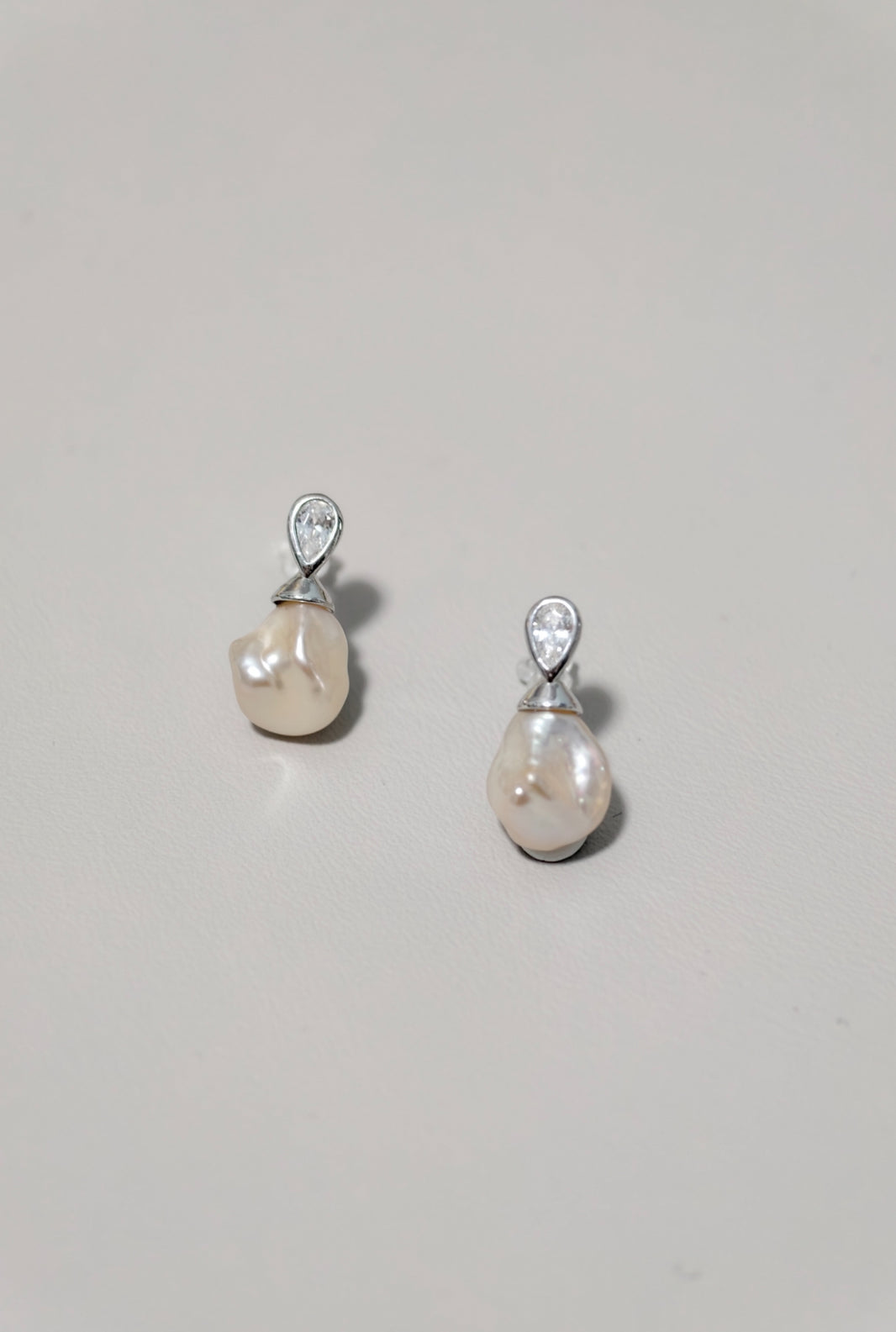Teardrop Baroque Pearl Earrings