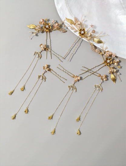 Jasmine Step-Shake Hair Pins
