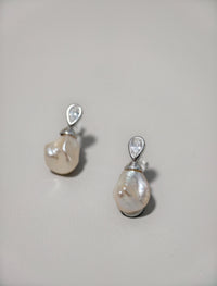 Teardrop Baroque Pearl Earrings