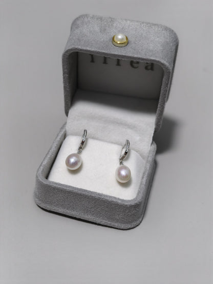 Nova Pearl Hoop Earrings