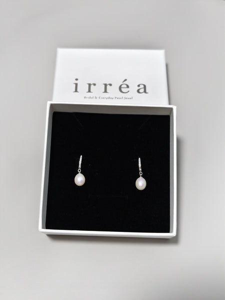 Nova Pearl Hoop Earrings